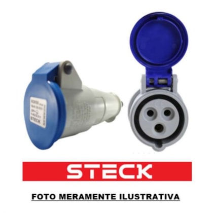 Acoplamento Steck Newkon N3256 2P+T 32A 200/250V