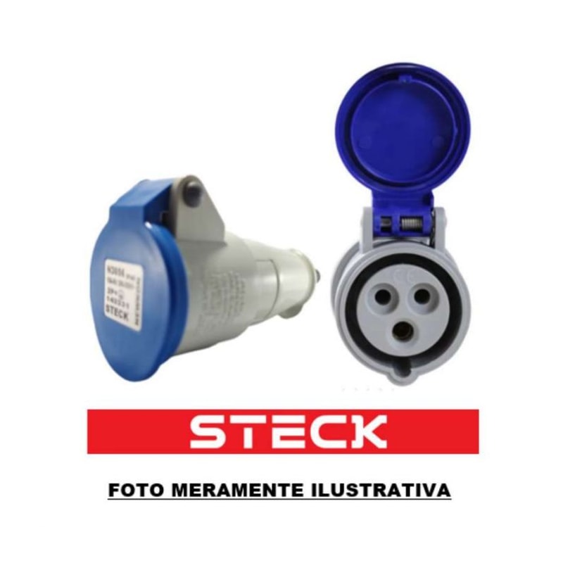 Acoplamento Steck Newkon N3256 2P+T 32A 200/250V