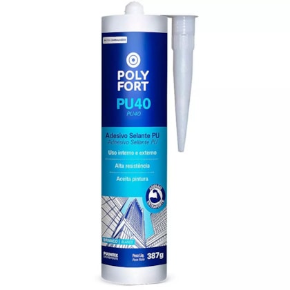 Adesivo Polyfort Pu40 387g Branco