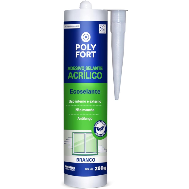 Adesivo Selante acrilico Polyfort Ecoselante 280g