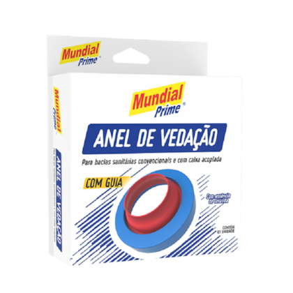 Anel Vedacao Borracha Para Vaso Sanitario Com Guia-Mundial 3554CG