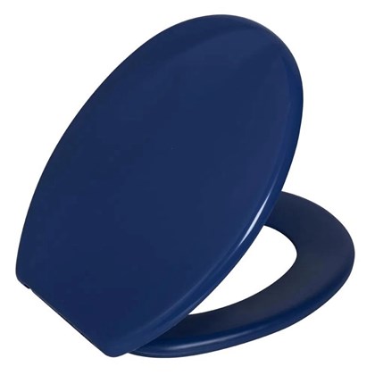 Assento Sanitario Plastico Oval Azul Astra Soft