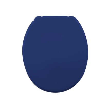 Assento Sanitario Plastico Oval Azul Astra Soft
