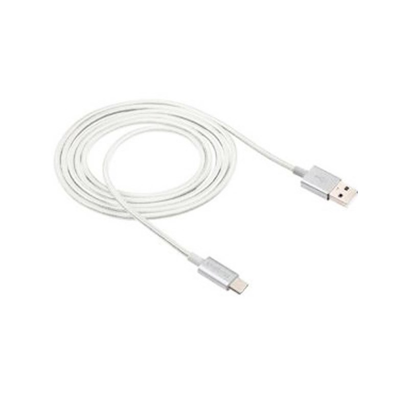 Cabo USB para Micro USB 1,5m Nylon Branco-Intelbras