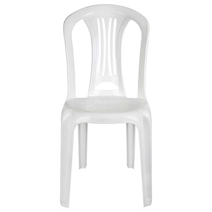 Cadeira Plastica Bistro Suporta Ate 182 Kg Branca Mor
