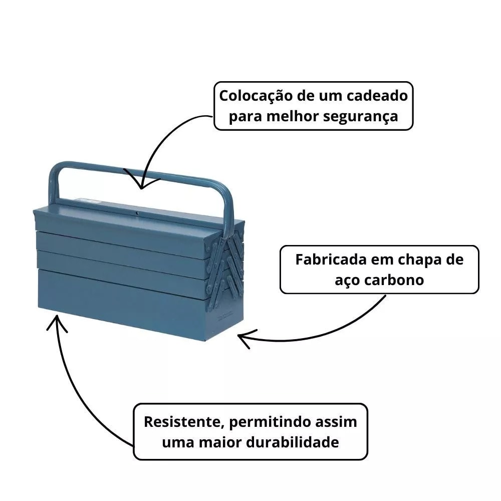 Centro Elétrico | Caixa De ferramenta Aco 7 Gavetas 50cm Marcon
