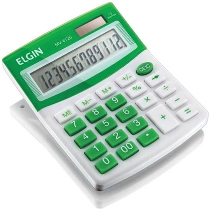 Calculadora Mesa 12 Digitos Elgin Verde Mv 4126
