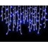 Cascata 100 Leds Fixa Azul Macho/Femea 58 Cmx5 M Fio Branco 220v