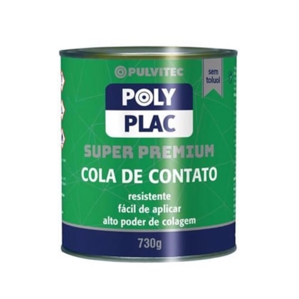 Cola Contato Polyplac Pulvitec 730g Bl C/12 S/Toluol