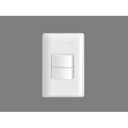 Conjunto 2 Interruptor Simples 10A 250V Branco S19-Simon