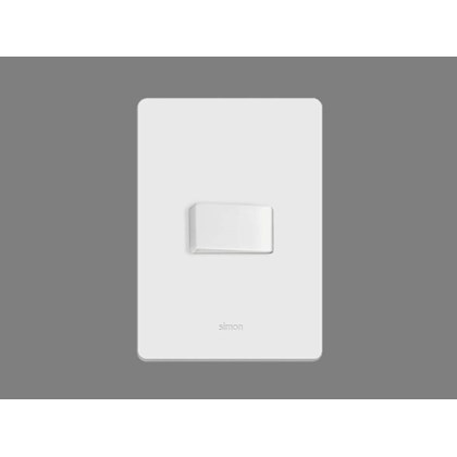 Conjunto Interruptor Simples 10A/250V 4x2 Branco S20-Simon