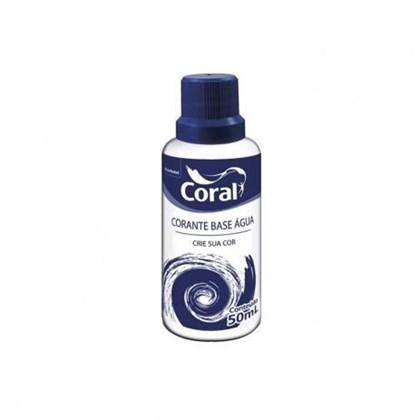 Corante Coral Para Tintas Base Agua Azul 50ml