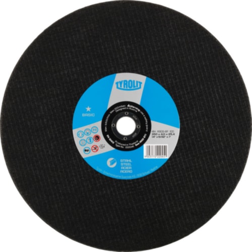 Tyrolit 41 – Disco di taglio dritto, Tessuto di collegamento, dimensioni 115 X 2,5 X 22,23, VE: 25 pezzi, 1 pezzi, 872338