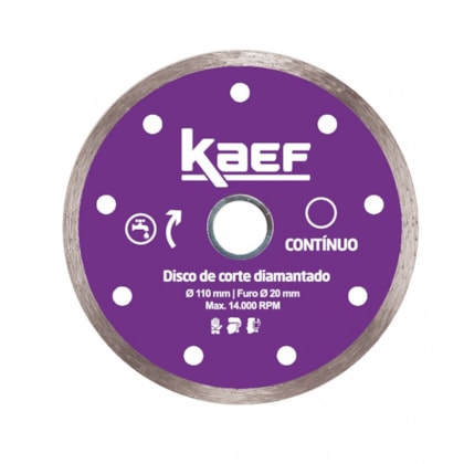 Disco Diamantado Continuo Kaef 110x20mm