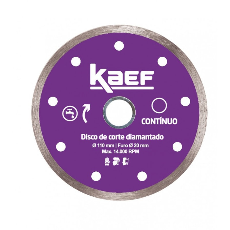 Disco Diamantado Continuo Kaef 110x20mm