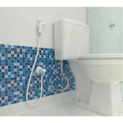 Ducha Higienica C/Registro Confort Branco Liso 1,20m Flexivel