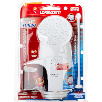 Ducha Lorenzetti Top Jet Turbo Multitemperaturas 7500w 220v