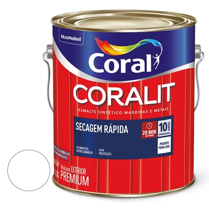 Esmalte Coralit Seca Rapida 3.0l Ac Branco