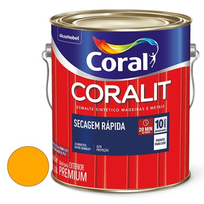 Esmalte Coralit Seca Rapida 3.0l Br Amarelo
