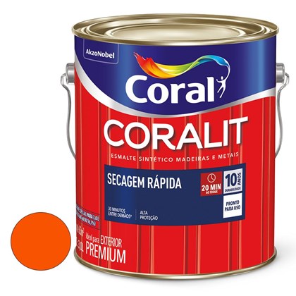 Esmalte Coralit Seca Rapida 3.0l Br Laranja