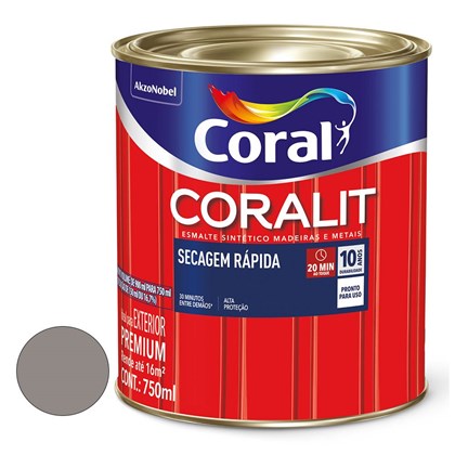 Esmalte Coralit Seca Rapida 750ml Br Aluminio