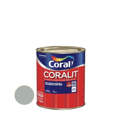 Esmalte Coralit Secagem Rapida Brilhante 0,750ML Platina