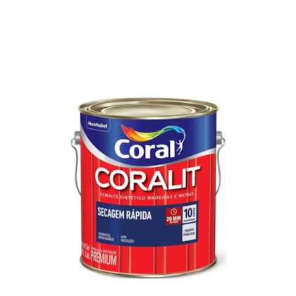 Esmalte Coralit Secagem Rapida Brilhante 3L Vermelho Goya