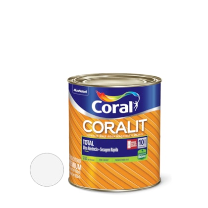 Esmalte Coralit Total 900ml Branco Gelo