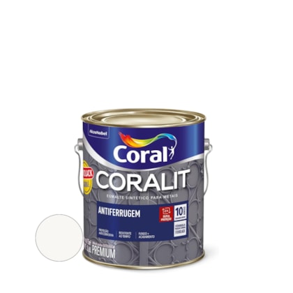 Esmalte Sintetico Antiferrugem Coralit Branco 3,6L Coral