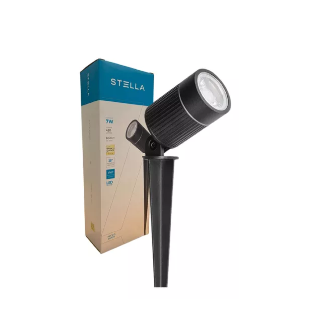 Centro Elétrico | Espeto De Jardim Focco Led 7w Ip67 3000k Bivolt