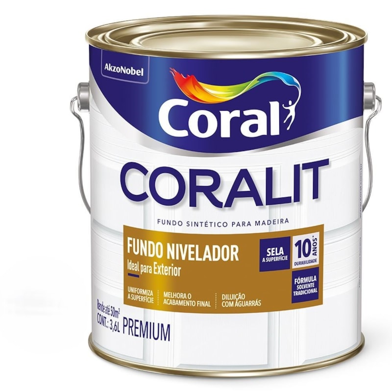 Fundo Nivelador Coralit 3,6l Branco