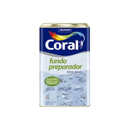 Fundo Preparador Coral 18l Base Agua Incolor