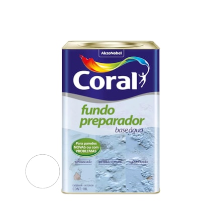 Fundo Preparador Coral 18l Base Agua Incolor