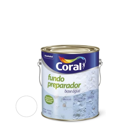 Fundo Preparador Coral 3,6l Base Agua Incolor