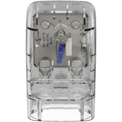 IClamper Pocket Fit 2 Pinos 20A dps Protecao contra Raios e Surtos Eletricos Mesmo Sem Aterramento Clamper Transparente