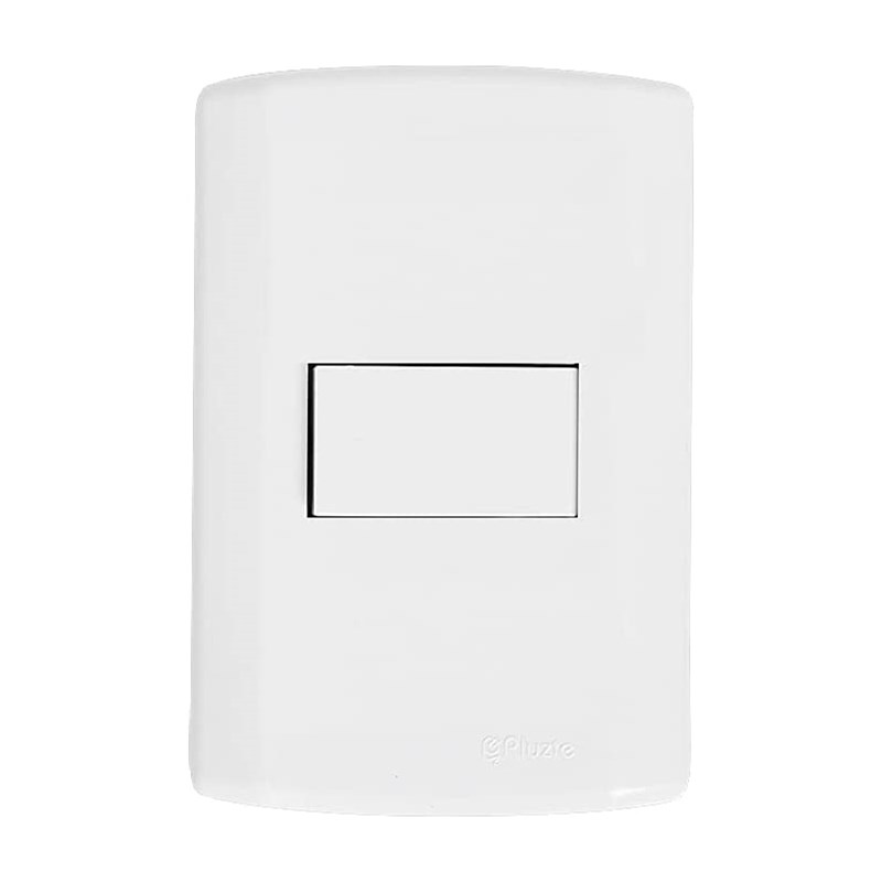 Interruptor 1 Tecla Simples 10A Modular Branco-Pluzie
