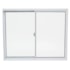 Janela 2 Folhas  Vidro Liso Aluminio Branco 80x80cm Quality