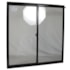 Janela 2 folhas  Vidro Liso Aluminio Preto  100x150cm