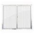 Janela Aluminio 50x50 2 Folhas Vidro Canelado