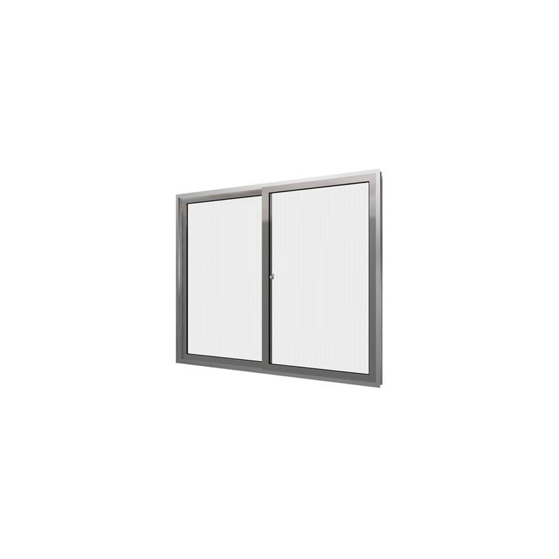 Janela De Aluminio 100x100 2 Folhas Vidro Liso