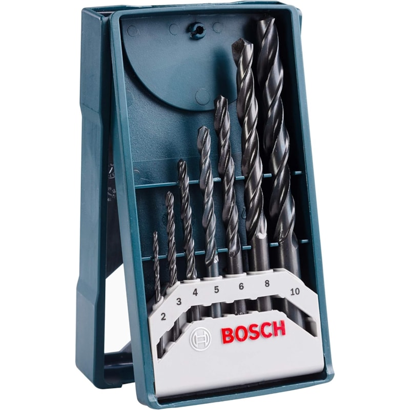 Kit De Brocas Bosch Mini X-Line 7pc P/Metal - Centro Elétrico