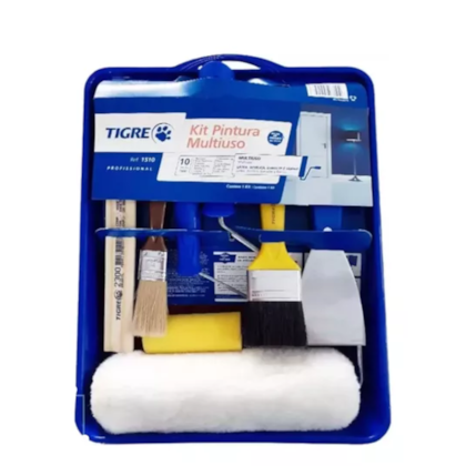 Kit P/Pintura Tigre 1510 Multiuso 10pcs