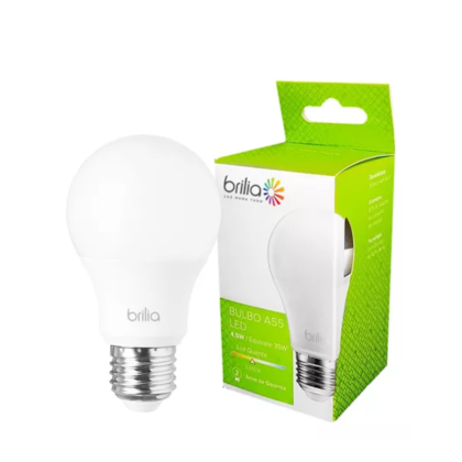 Lampada Brilia Led Bulbo A55 6w 6500k