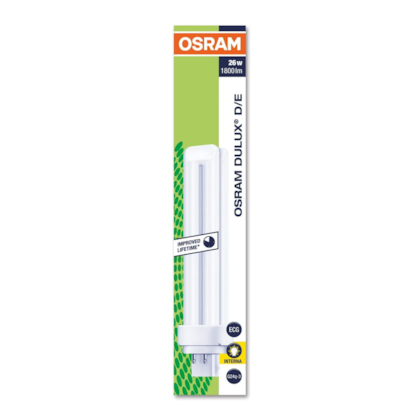 Lampada Dulux D/E Osram 26W 2700K 4 pinos 1800LM G24Q-3