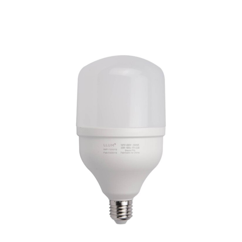 Lampada High PoWer Led 30W Llum Bronzearte High Bulbo Bivolt Branco