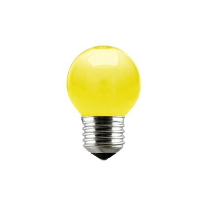 Lampada Incandescente Bolinha E27 15w amarelo 220v Taschibra