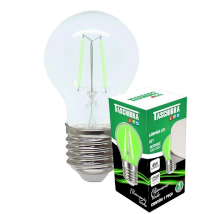 Lampada Led Filamento Taschibra G45 Bolinha Verde Autovolt 11080503