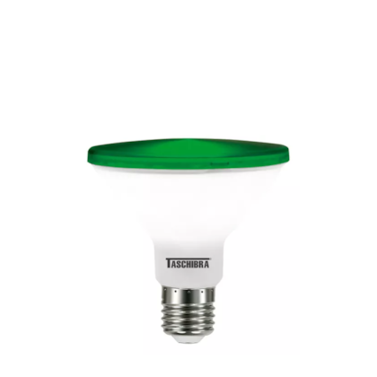 Lampada Led Par 30 11W Verde E27 Taschibra  Ip65