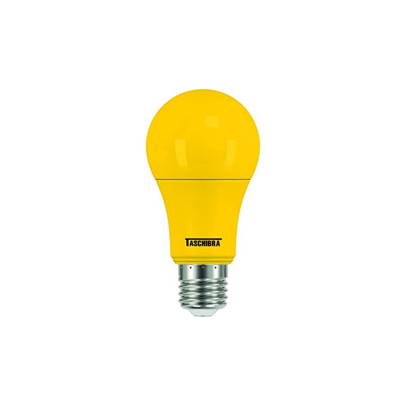 Lampada Led Taschibra Tkl Colors 5w Bivolt E27 Amarelo