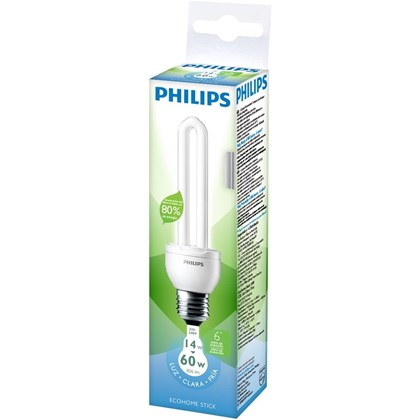 Lampada Philips Pl Ecohome Stick E27 14w 220v Cdl